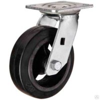 Большегрузное обрезиненное колесо поворотное SCd63 (301) 160 мм